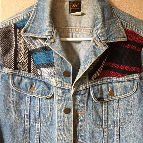 Vintage Levi Aztec Denim Jacket - Picture 4 of 5